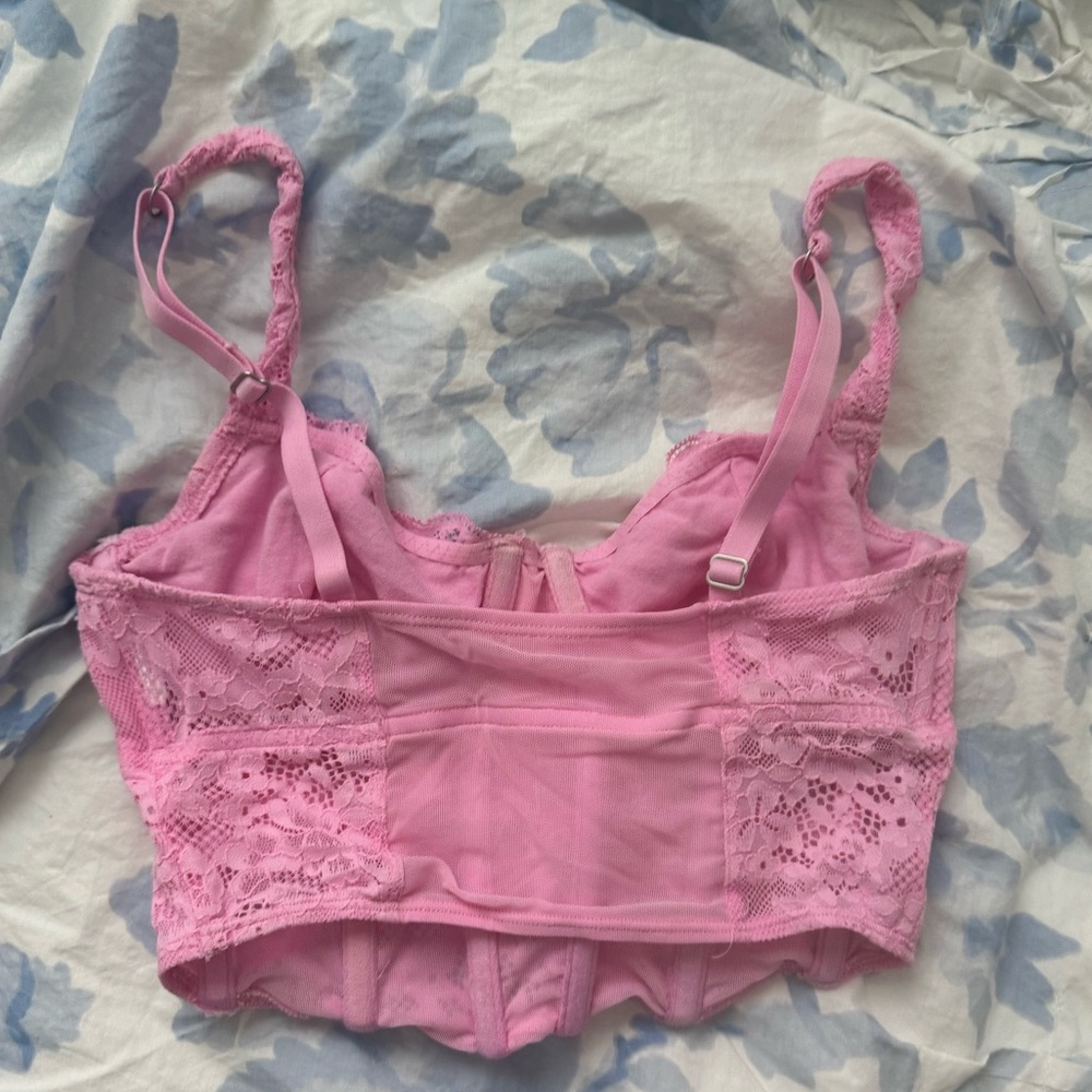 hollister pink corset bralette - Picture 3 of 3